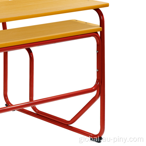 School Furniture Kindergarden Laboratory Teacher Working Double Chair Table Supplier